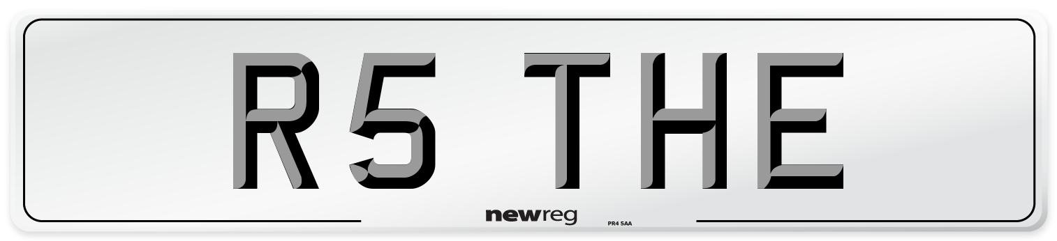 R5 THE Number Plate from New Reg